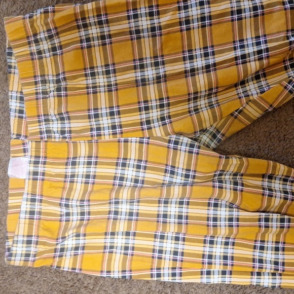 Yellow plaid leggings - Picture 2 of 2